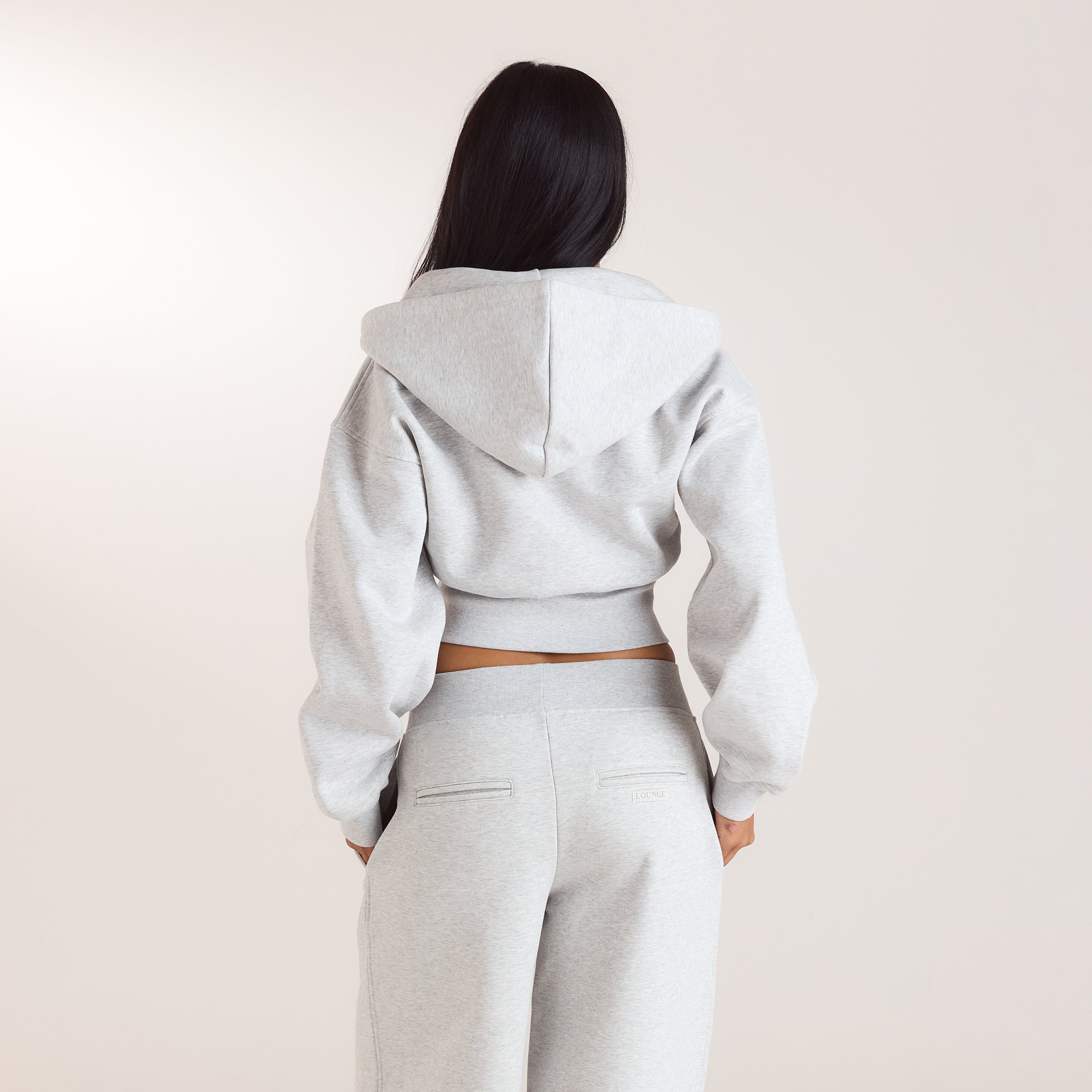 Taillierter Zip-Hoodie | Taillierter Zip-Hoodie - Grau