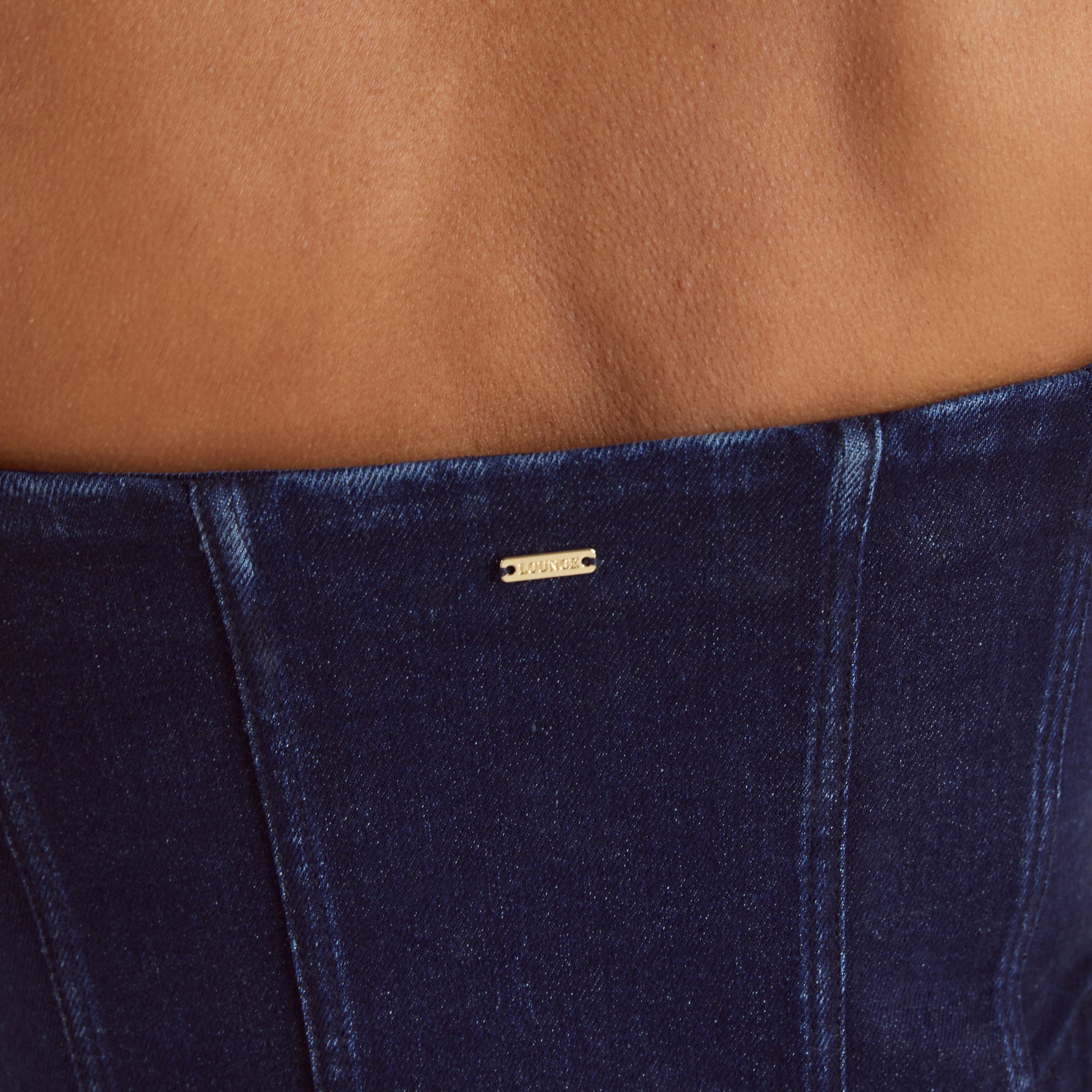 Denim Korsett-Oberteil | Denim Korsett-Oberteil - Indigo