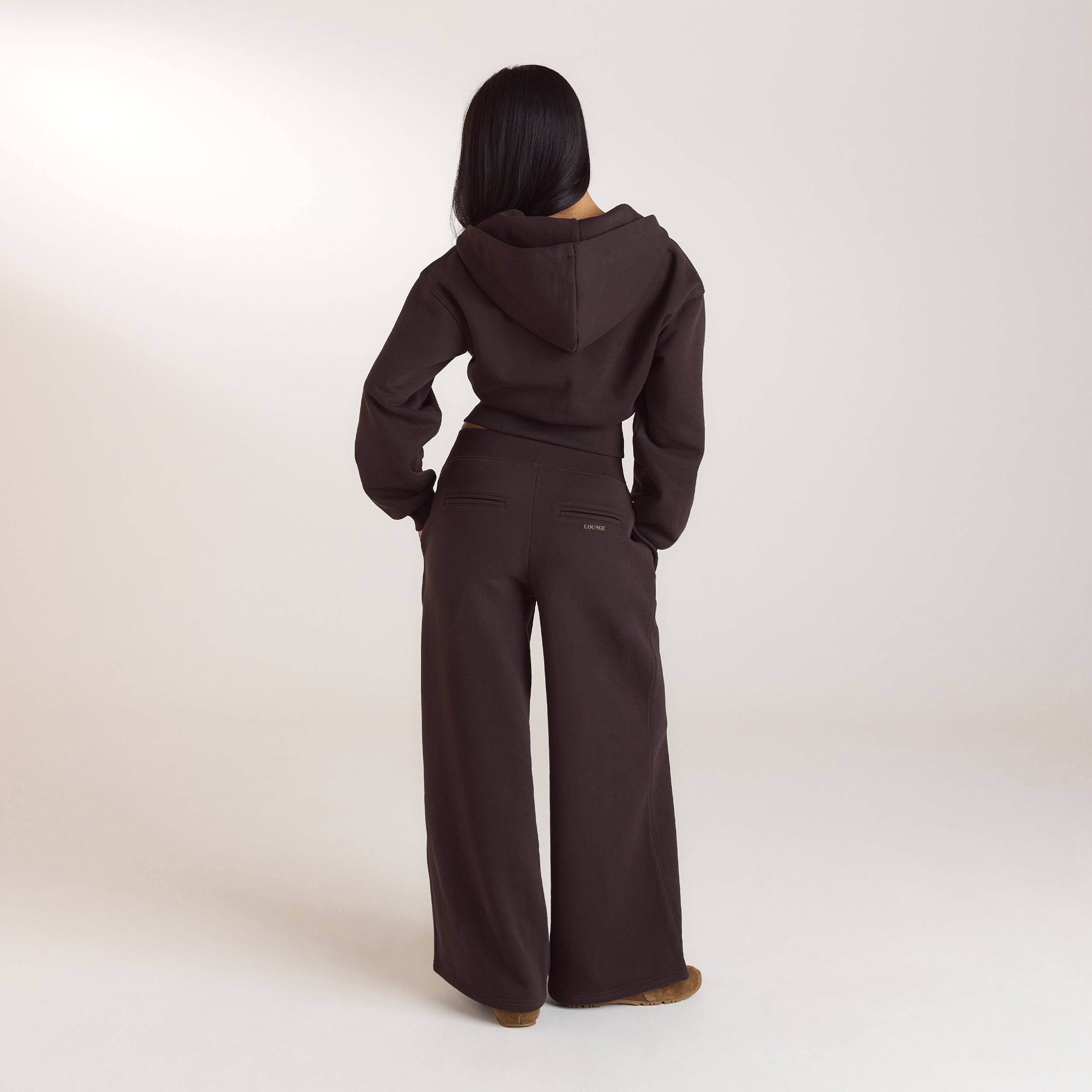 Joggers mit Geradem-Bein | Joggers mit Geradem-Bein - Dunkle Schokolade