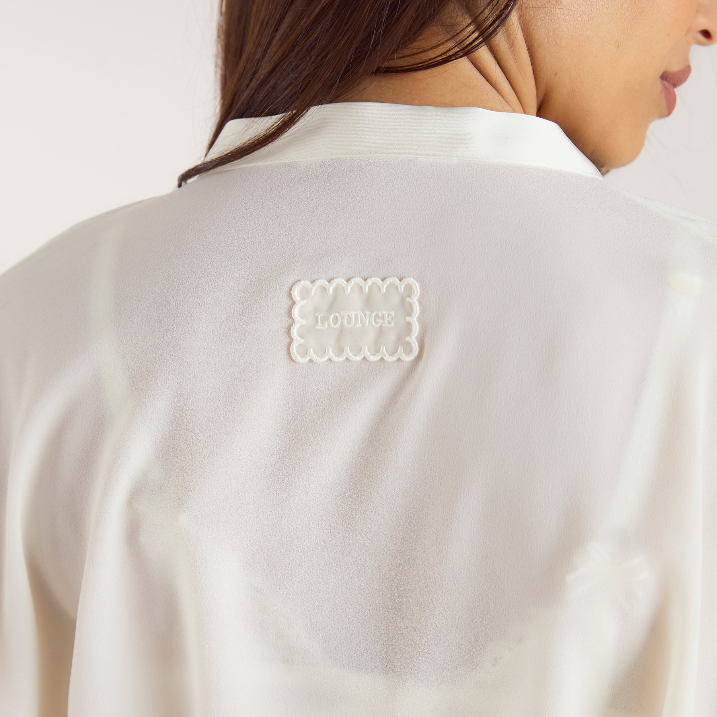 Chiffon Maxi Robe | Chiffon Maxi Robe - Crèmefarben