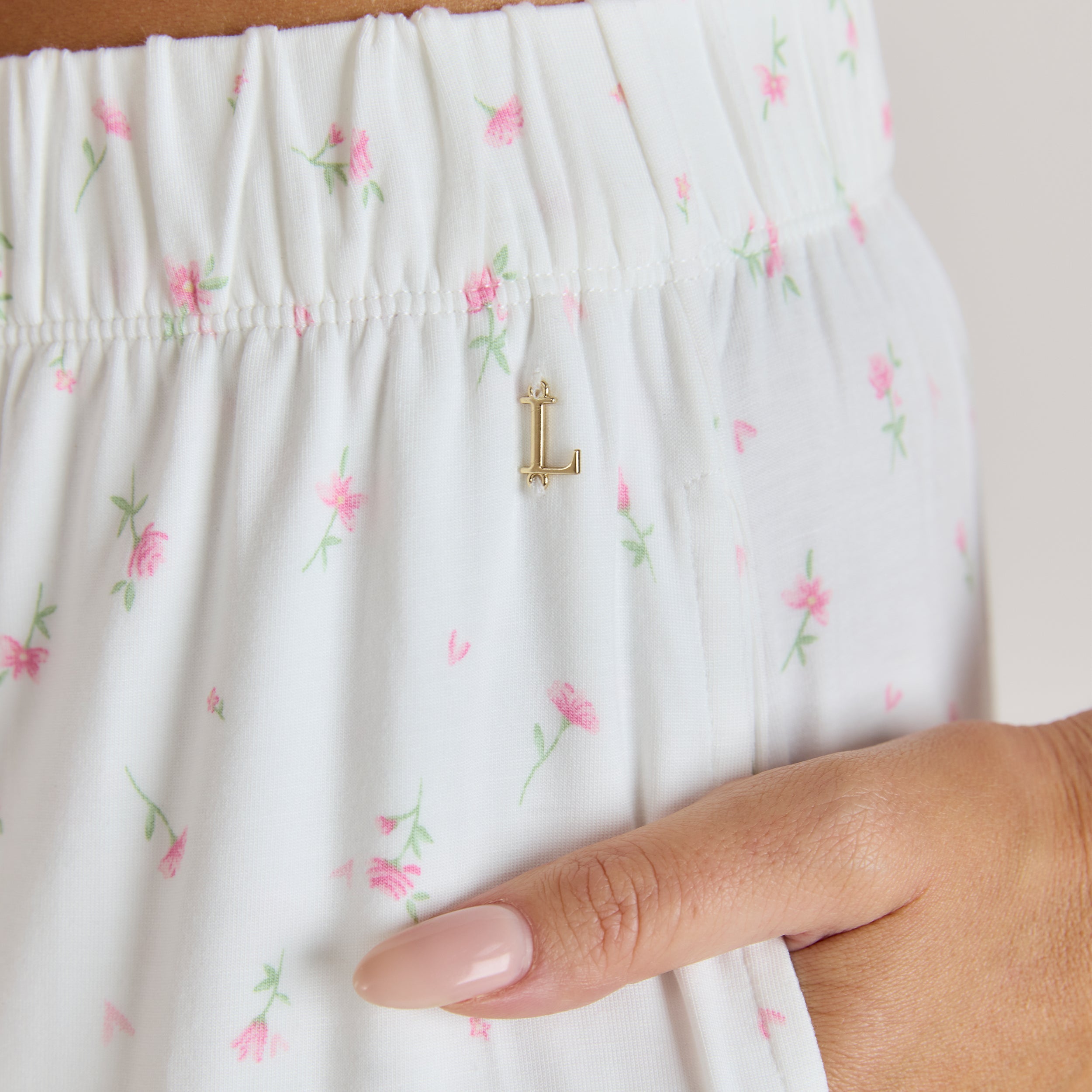 Modal Pyjamahose | Modal Pyjamahose - Florales Muster