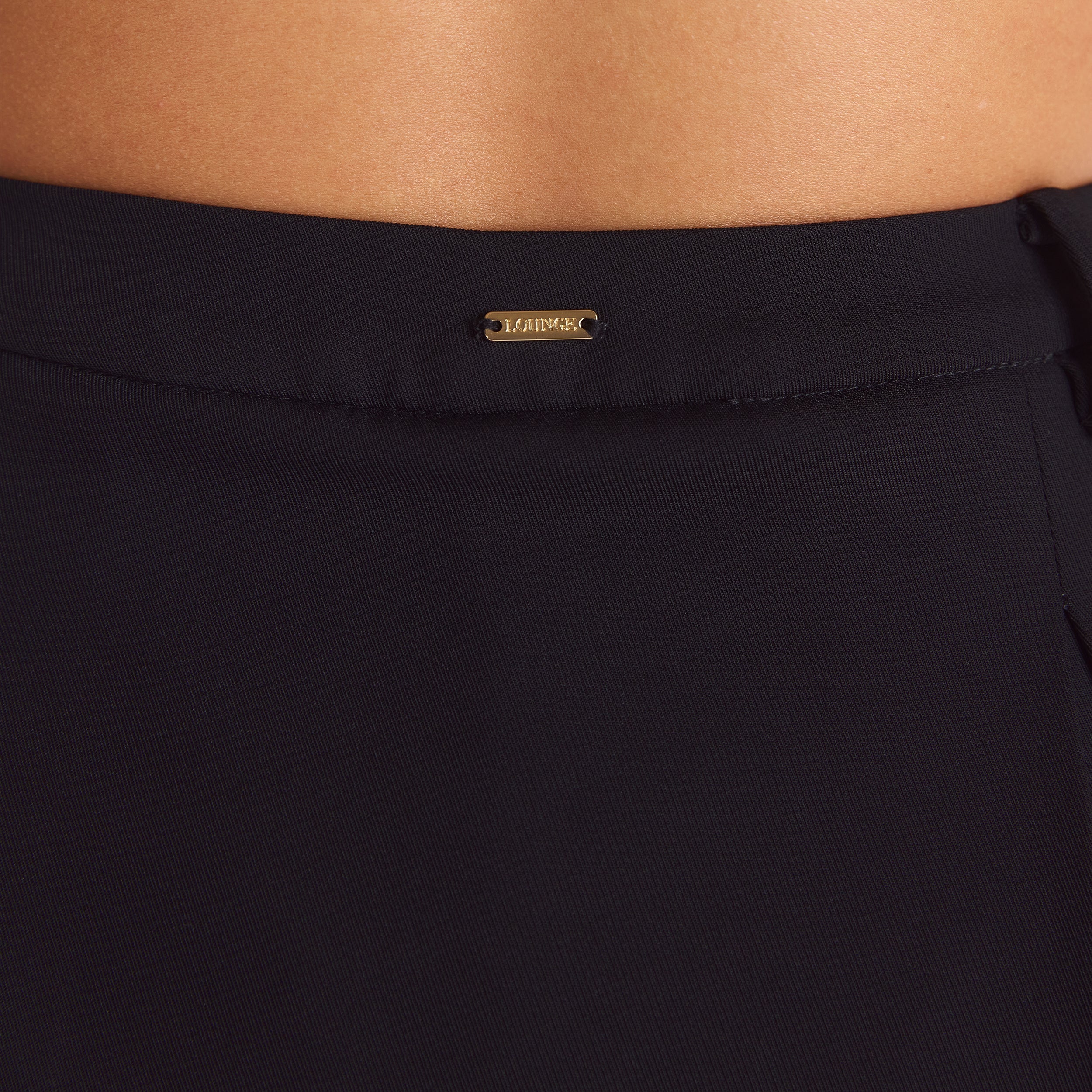 Falten-Skort | Falten-Skort - Schwarz