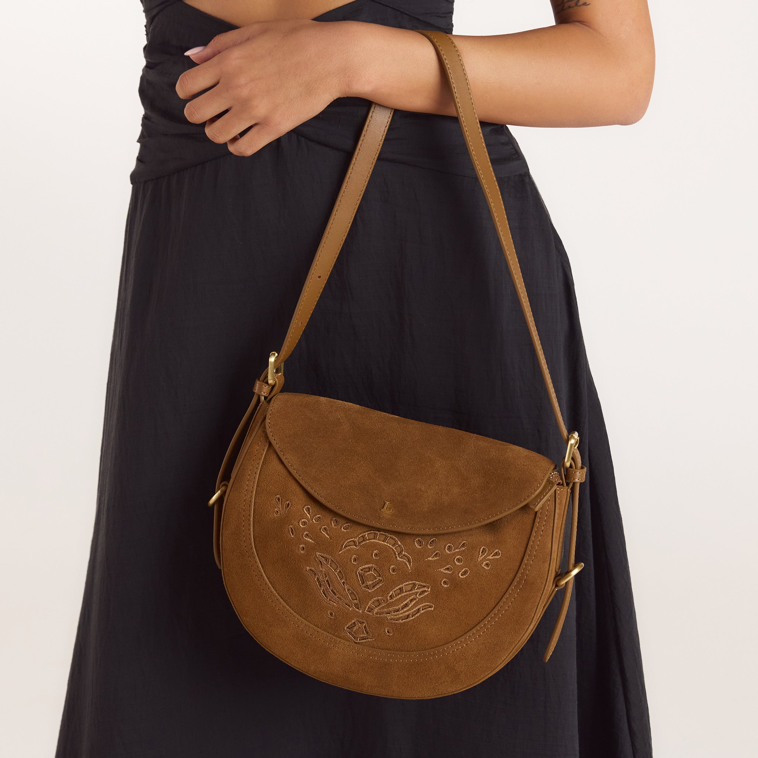 Talia Ledertasche | Talia Ledertasche - Braun