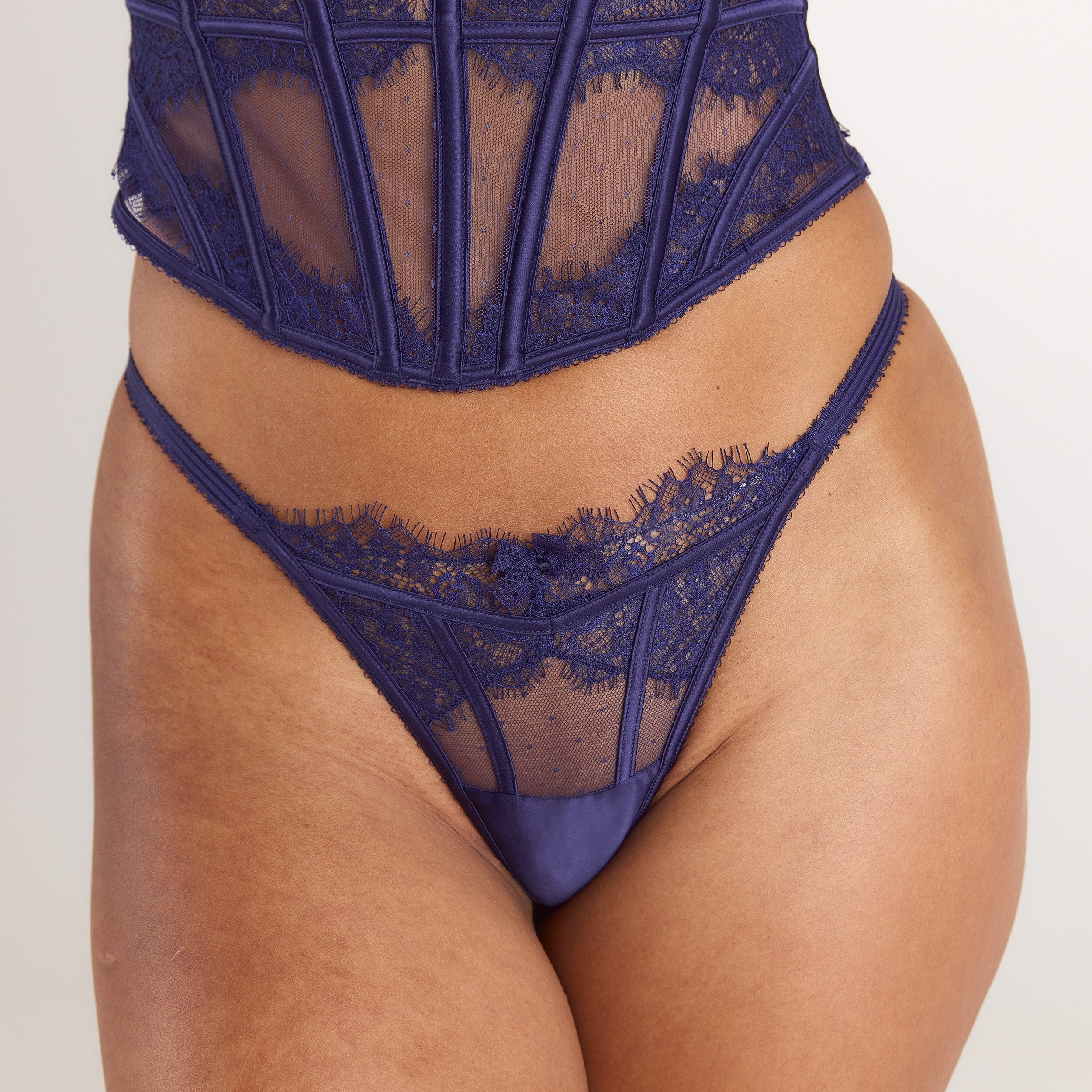 Alessia Korsett Set | Alessia Korsett (Set) - Marineblau