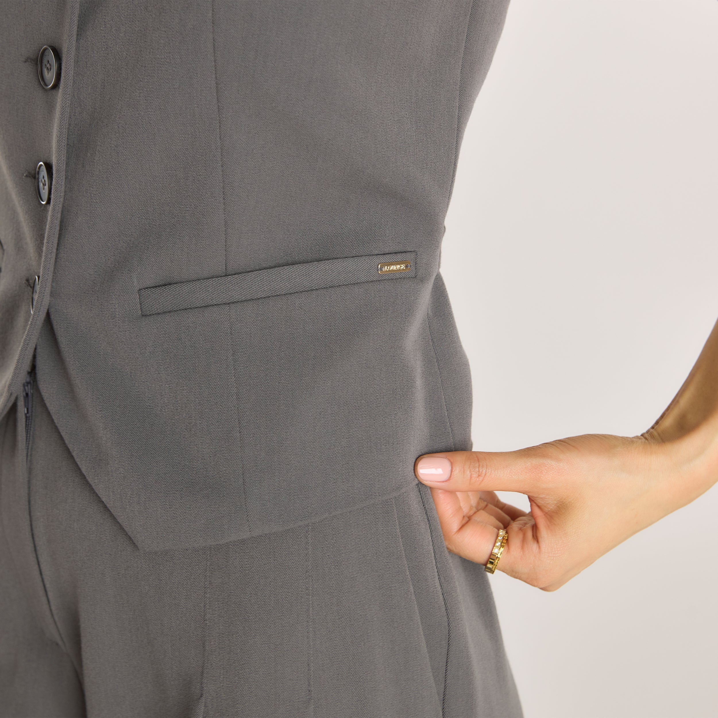 Tailored-Weste | Tailored-Weste - Anthrazit