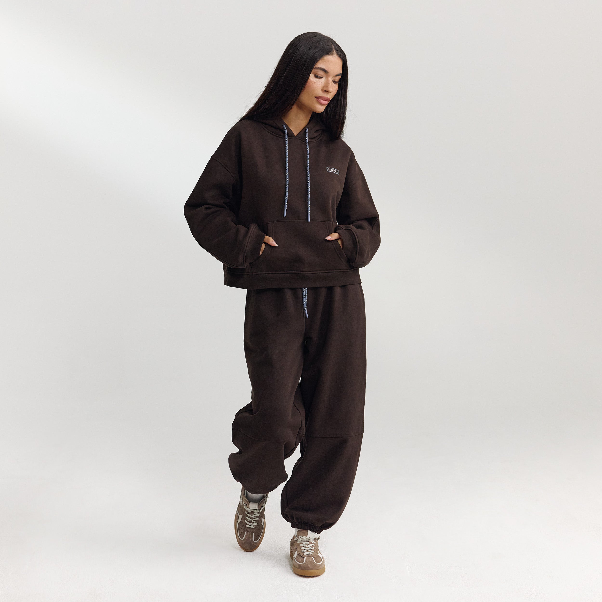 Oversized Hoodie | Oversized Hoodie - Dunkle Schokolade