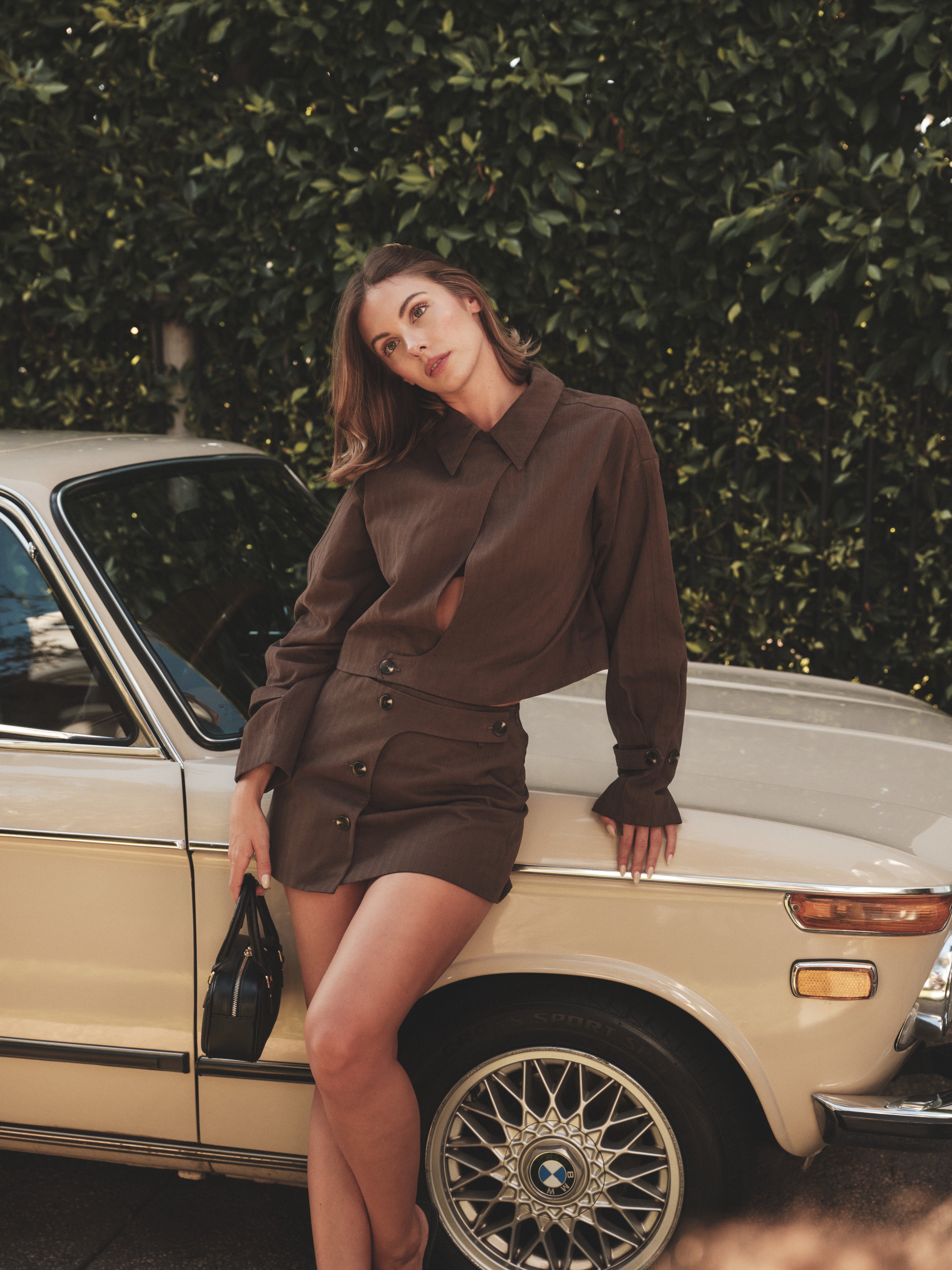 Jacke mit Knopfdetail | Jacke mit Knopfdetail - Dunkelbraun