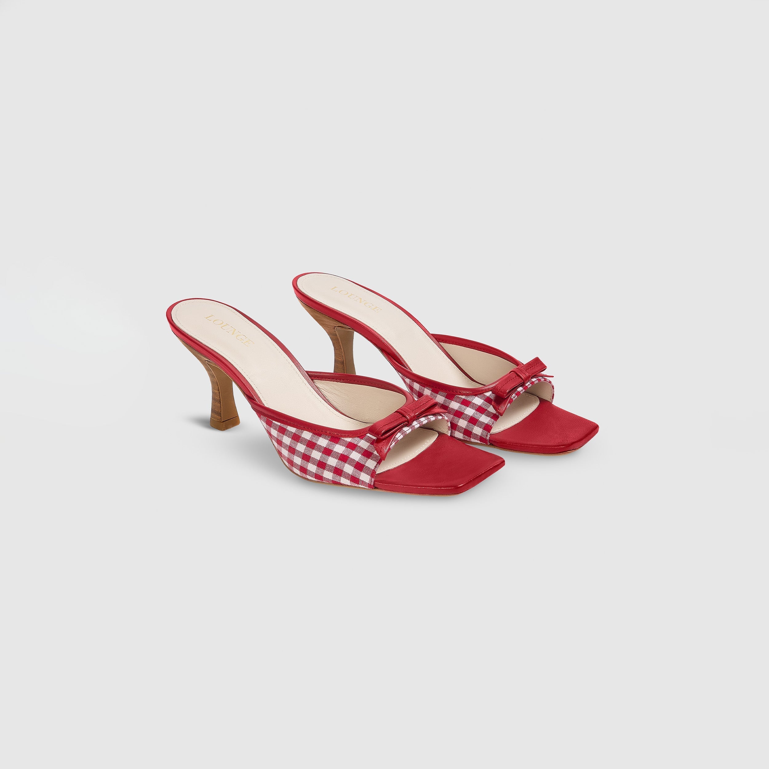 Moxie Mule Kitten-Heel | Moxie Mule Kitten-Heel - Gingham