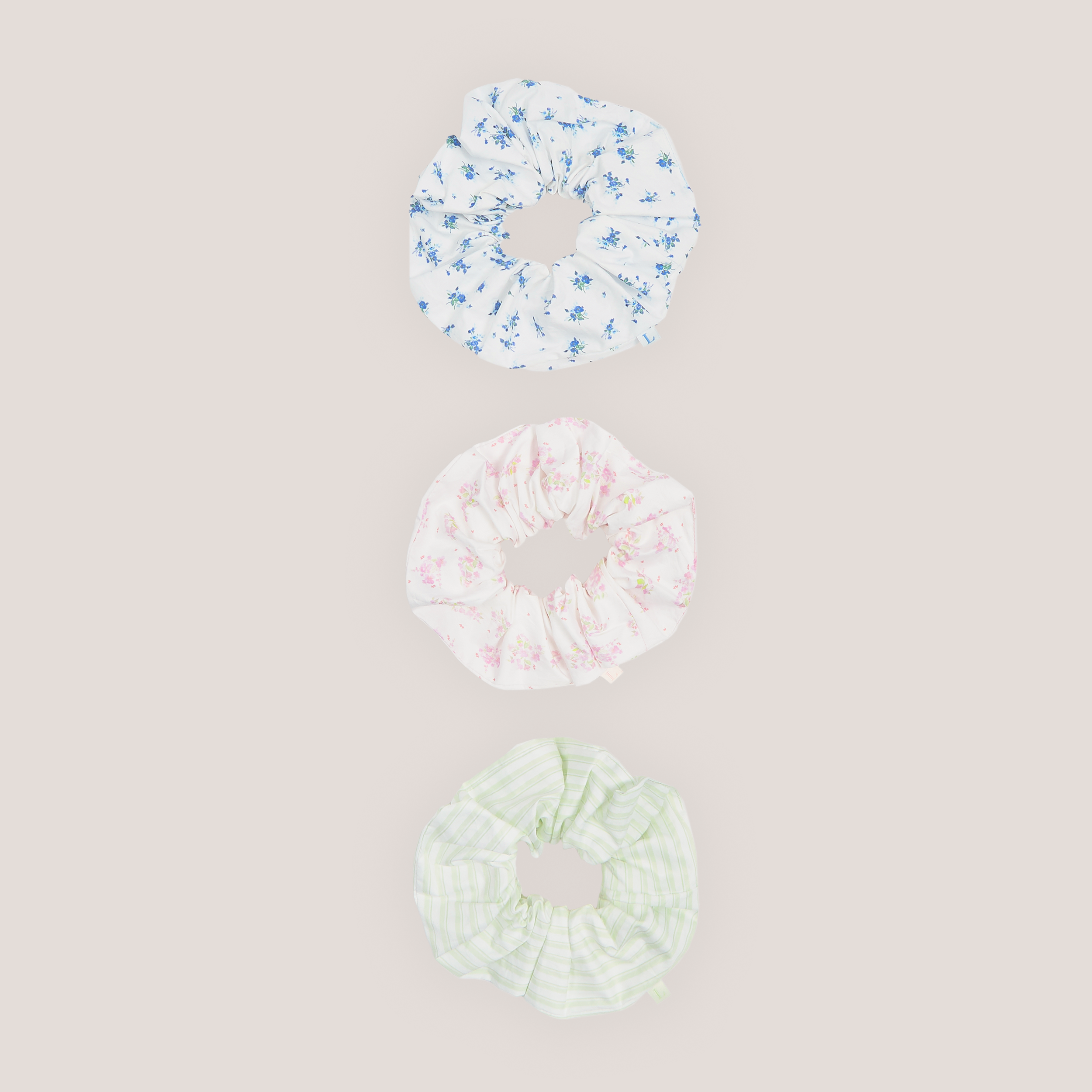 Bloom & Stripe Haargummi (3er-Pack) - Bunt