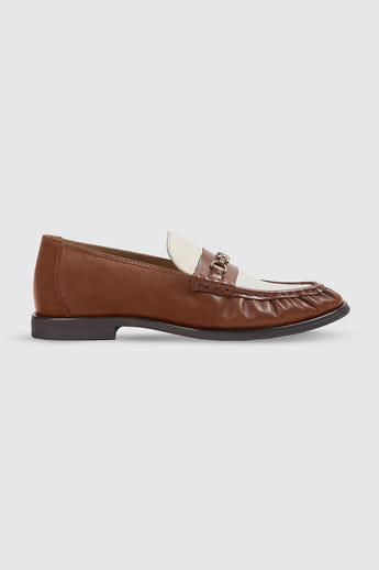 Agnes Loafer - Hellbraun/Cremefarbe